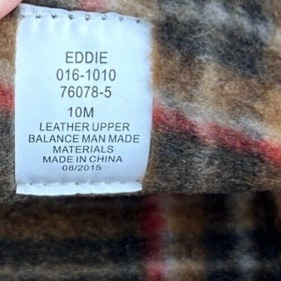 Nunn Bush Mens Size 10 Slippers Eddie Mocassin Brown Leather Faux Fur Plaid - Picture 14 of 14